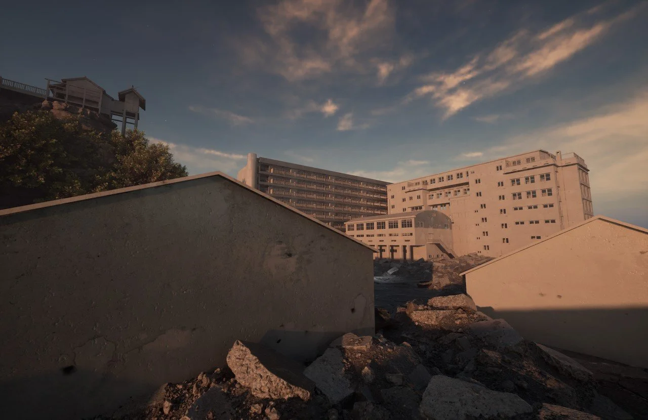 Hashima XR rendering