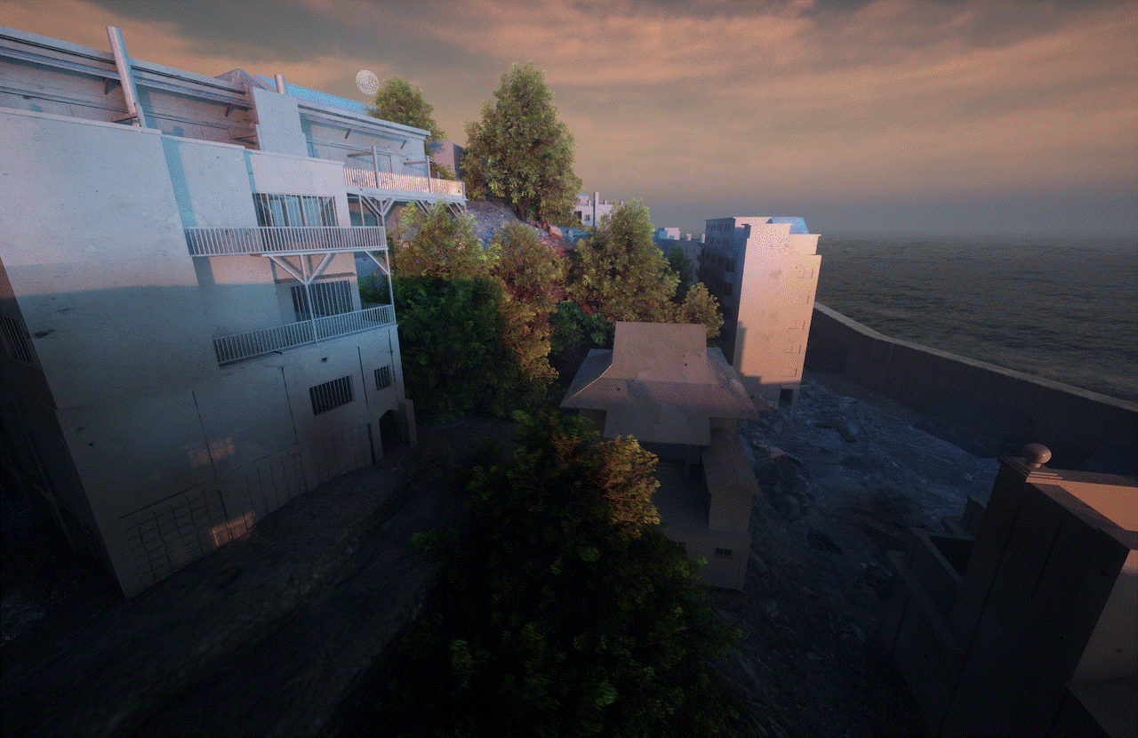 Hashima XR animated rendering